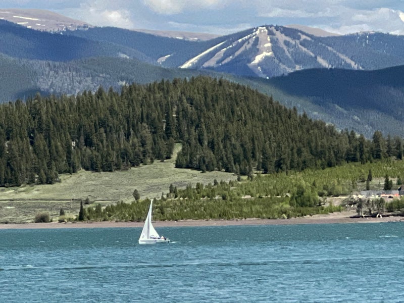 Sailing near Keystone Colorado on Lake Dillon
