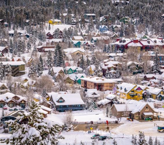 Homes on the slopes of Breckenridge