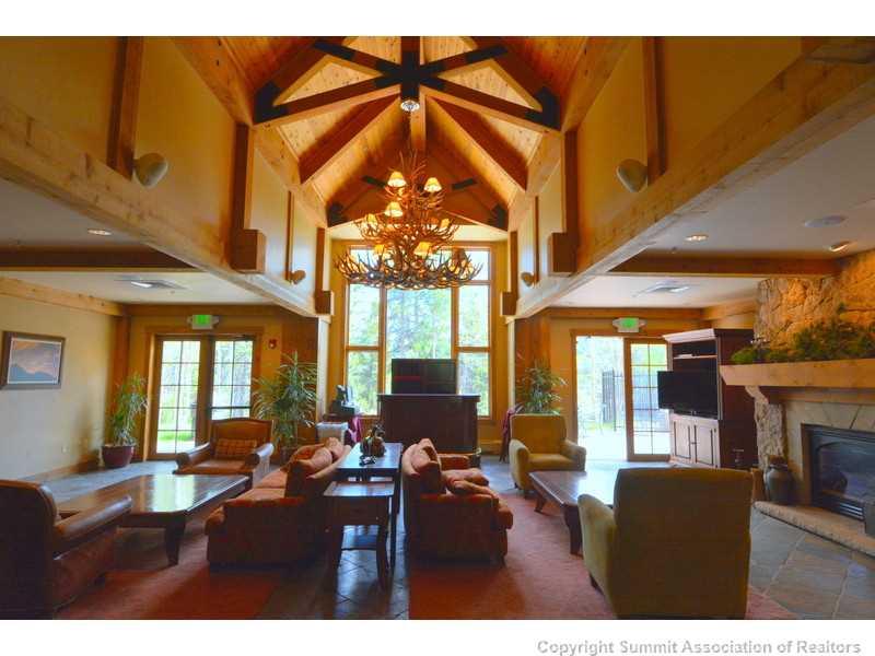 Interior view of Mountain Thunder Lodge real estate with vaulted ceilings