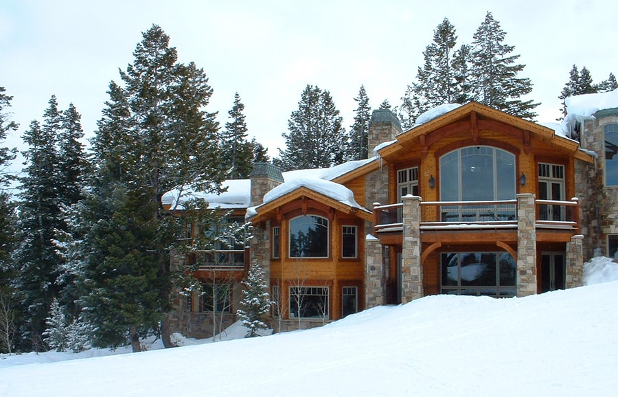 Alpine house exterior view